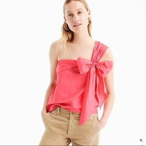 J crew one shoulder bow top